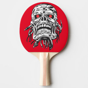 Cool Skull Ping Pong Paddle