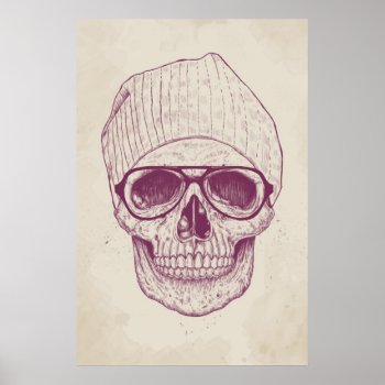 Cool Skull Poster by bsolti at Zazzle