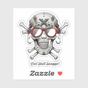 "Cool Skull Swagger" Sticker