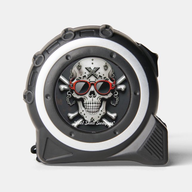 "Cool Skull Swagger" Tape Measure (Front)