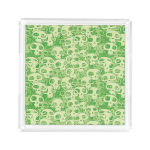 Cool skulls acrylic tray