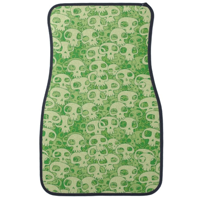 Cool skulls car mat (Front)