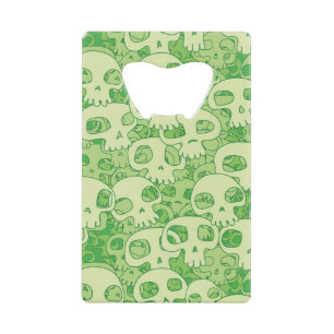 Cool skulls credit card bottle opener