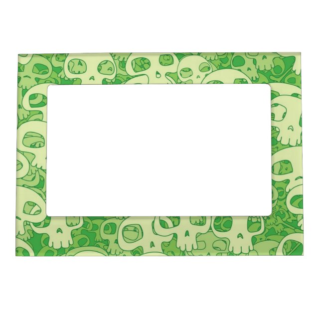Cool skulls magnetic photo frame (Front)