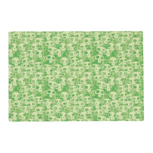 Cool skulls placemat