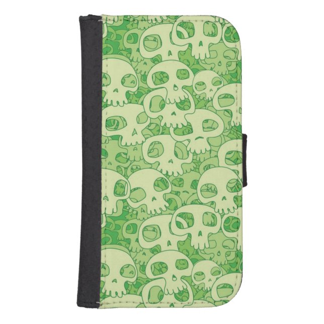 Cool skulls samsung galaxy wallet case (Front)