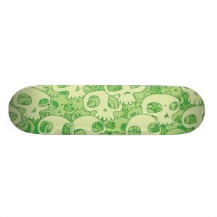 Cool skulls skateboard