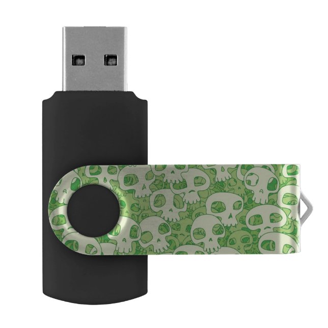 Cool skulls USB flash drive (Opened)
