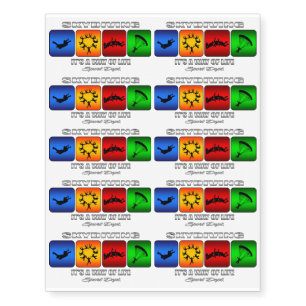 Cool Skydiving It Is A Way Of Life Temporary Tattoos
