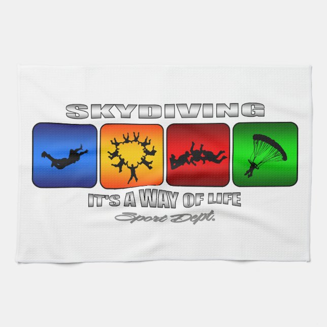Cool Skydiving It Is A Way Of Life Towel (Horizontal)