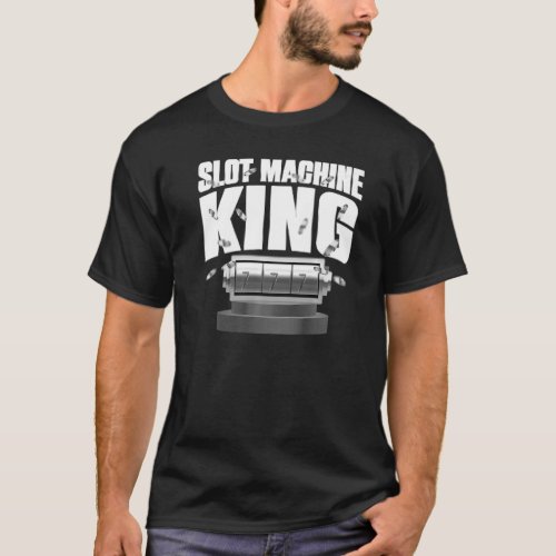 Cool Slot Machine  For Men Boys Casino Gambler T_Shirt