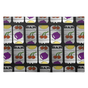 Cool Slot Machine Pattern Cloth Placemat