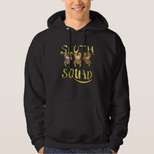 Cool Sloth Squad – Funny Lazy Animal Lover Design Hoodie