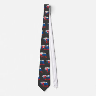 Cool Slovak flag design Neck Tie