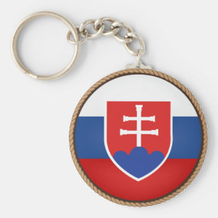 Slovakia Keychain//Slovakia Flag// Keychain