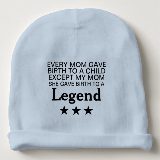 Cool Smart Cute Funny Quotes Baby Beanie (Front)