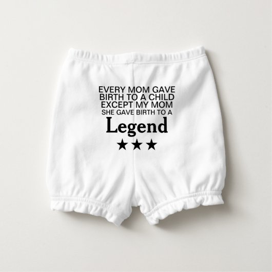 Cool Smart Cute Funny Quotes Diaper Cover (Back)