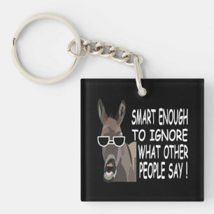 Cool Smart Donkey Keychain