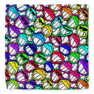COOL SMILING FACES GROUP BANDANA