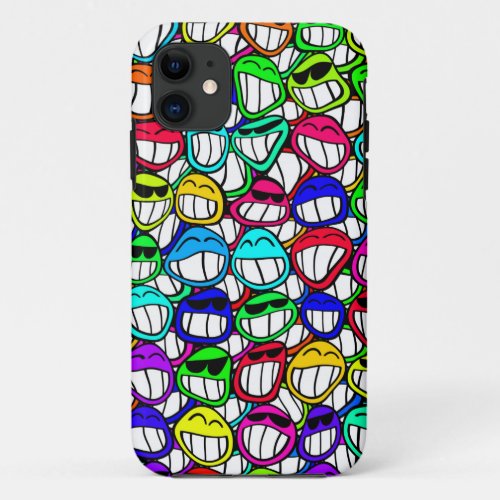 COOL SMILING FACES GROUP iPhone 11 CASE