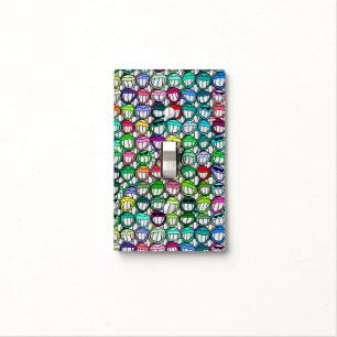 COOL SMILING FACES GROUP LIGHT SWITCH COVER