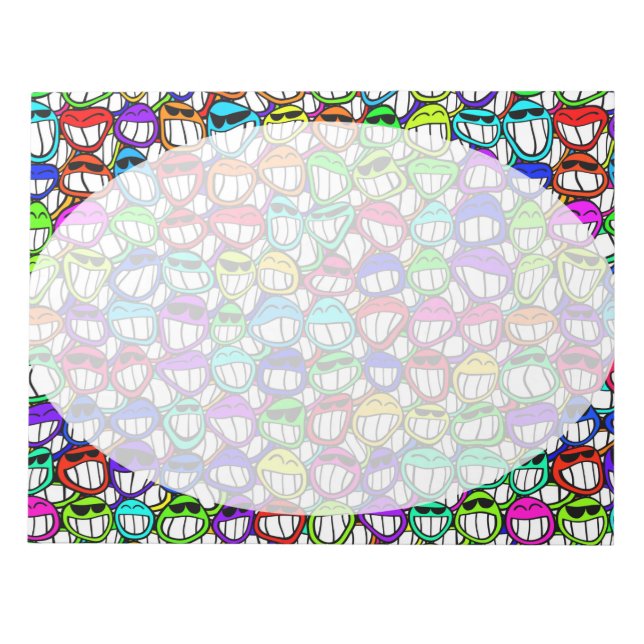 COOL SMILING FACES GROUP NOTEPAD (Front)