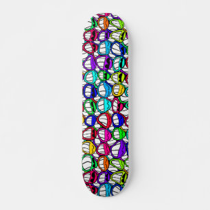 Cool Smiling Faces Skateboard