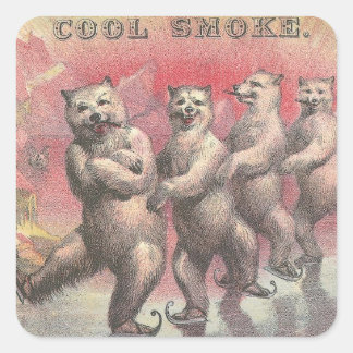 Cool Smoke Square Sticker