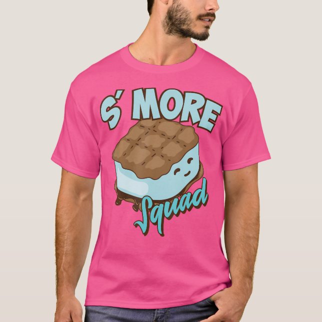 Cool S'More Squad  Funny Camping Group Camper Food T-Shirt (Front)
