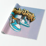 cool sneaker wrapping paper 