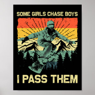 Cool Snowboard For Girls Kids Snowboarding Skiing Poster