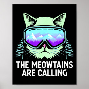 Cool snowboard for men women kids ski lover poster