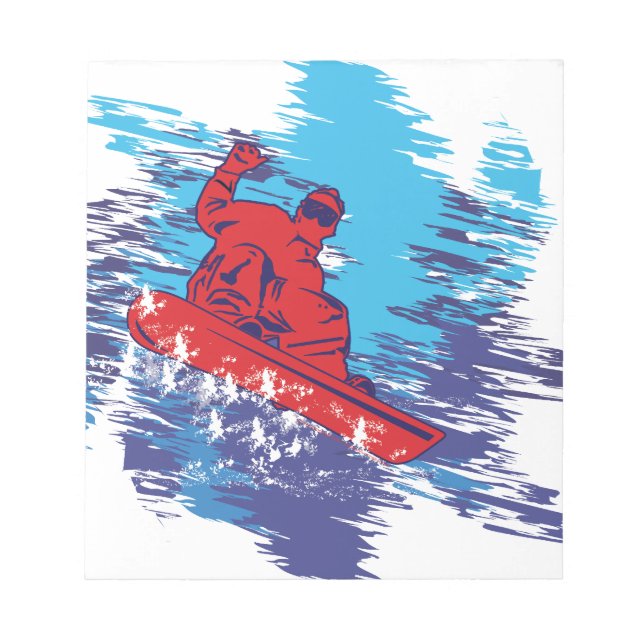 Cool Snowboarder Notepad (Front)