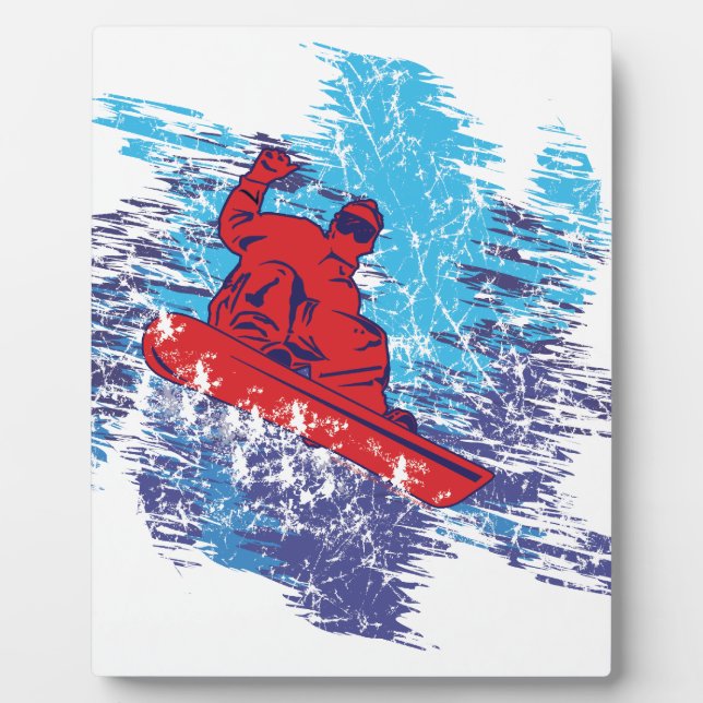 Cool Snowboarder Plaque (Front)