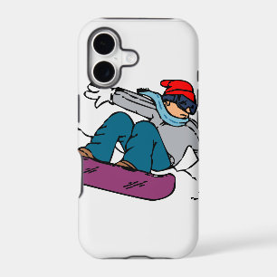 Cool Snowboarder snowboarding gift winter love iPhone 17 Case
