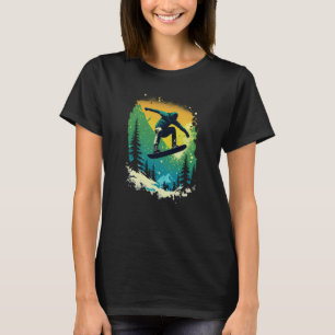 Cool Snowboarder Snowboarding Mountains Ski Men's T-Shirt
