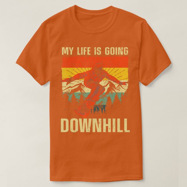 Cool Snowboarding Art For Men Women Snowboard Snow T-Shirt (Design Front)