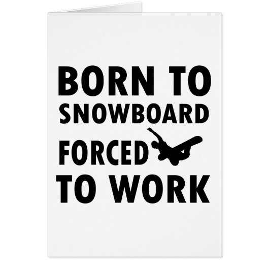 Cool Snowboarding Designs Cards (Front)