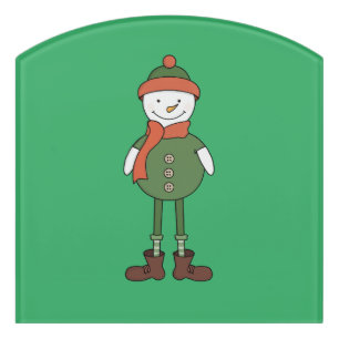 Cool Snowman Door Sign