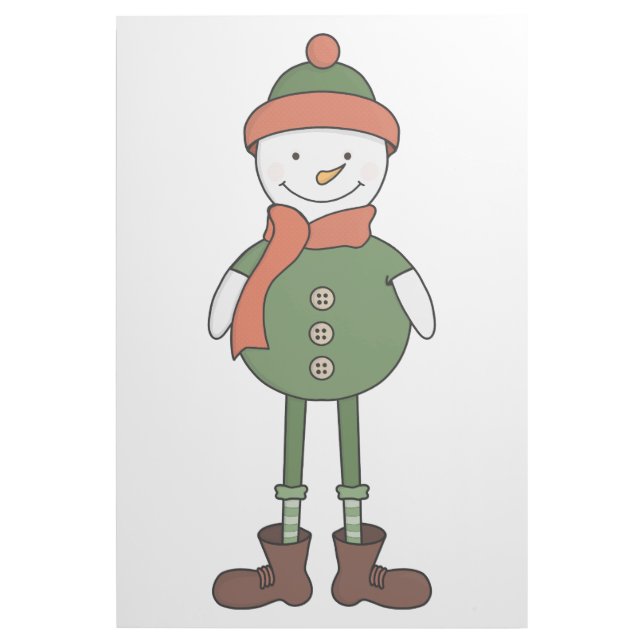 Cool Snowman Gallery Wrap (Front)