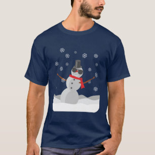 Cool Snowman In Sunglasses T-Shirt