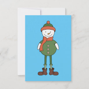 Cool Snowman RSVP Card
