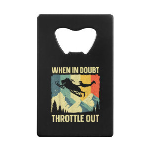 Cool Snowmobile Art for Men Women Kids Snowmobile Credit Card Bottle Opener