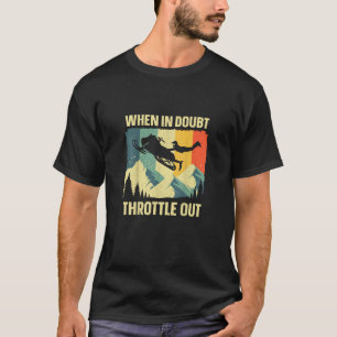 Cool Snowmobile Art for Men Women Kids Snowmobile T-Shirt