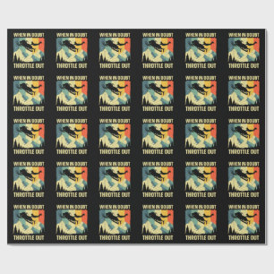 Cool Snowmobile Art for Men Women Kids Snowmobile Wrapping Paper