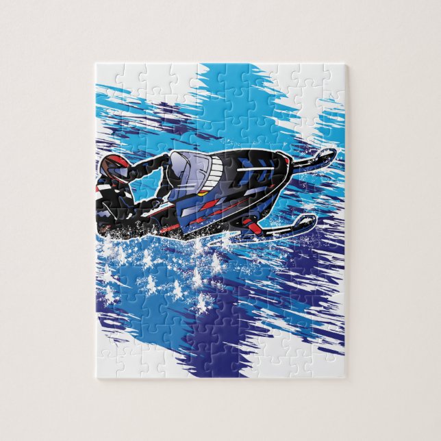 Cool Snowmobiler Jigsaw Puzzle (Vertical)