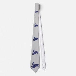 Cool Snowmobiler Neck Tie