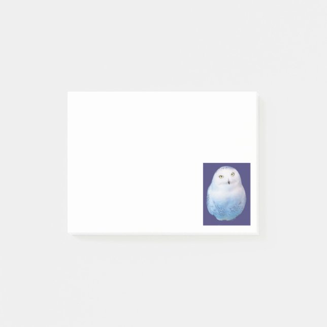 Cool Snowy Owl Post-it Notes (Front)