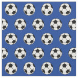 Cool Soccer Ball Royal Blue Fabric