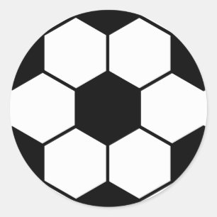 cool soccer ball sports pattern classic round sticker